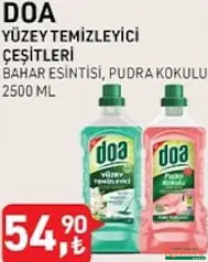 DOA YÜZEY TEMİZLEYİCİ ÇEŞİTLERİ 2500 ML